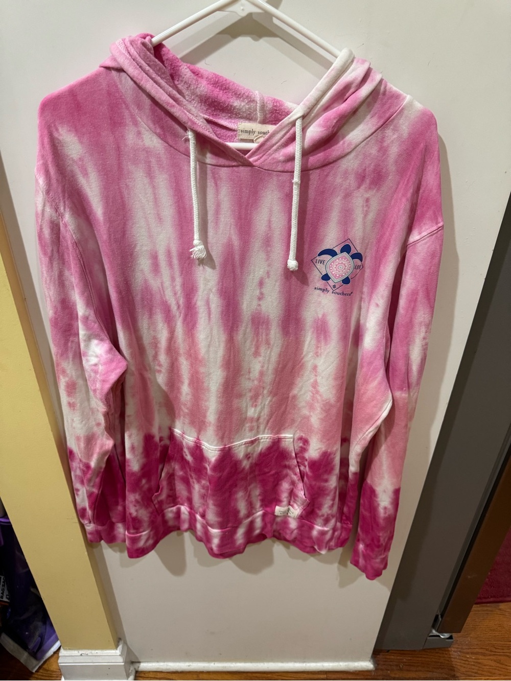 Simply Southern Pink Tie-Dye Hoodie